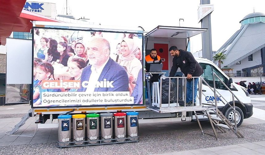 Canik'te 5 ton atık geri dönüşüme kazandırıldı