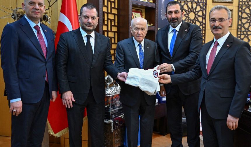 Ertuğrul Doğan'dan Bahçeli'ye ziyaret