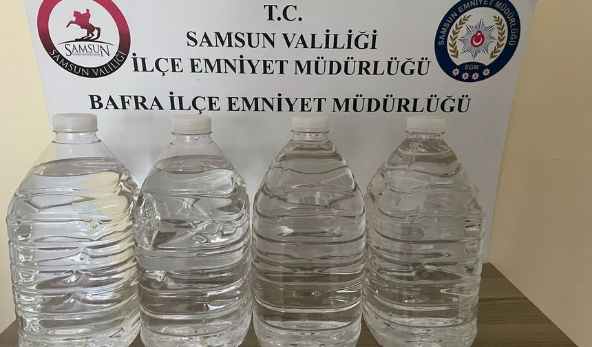 Kaçak alkol operasyonu: 20 litre etil alkol ele geçirildi