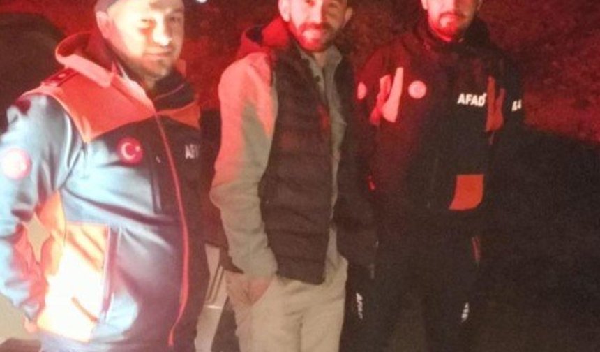 Kaybolan gebe inek, doğum yapmış halde AFAD ekiplerince bulundu