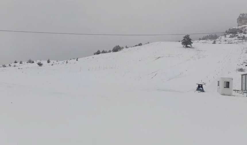 Keltepe, beyaza büründü