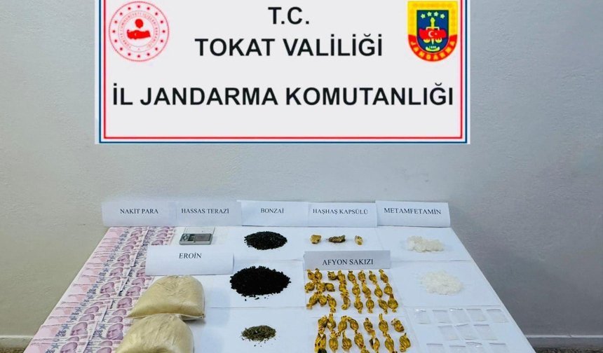 Tokat'ta 1 kilo eroin ele geçirildi