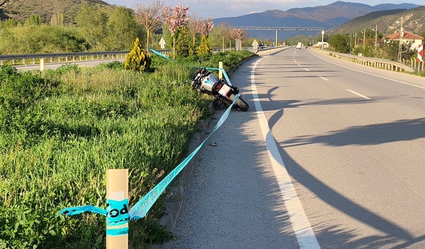Tokat'ta motosiklet kazasında sürücü yaşamını yitirdi