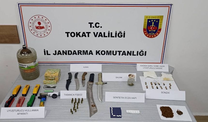 Tokat'ta uyuşturucu operasyonu 4 gözaltı