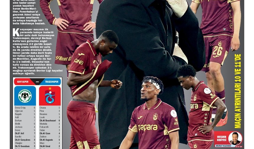 Trabzonspor'da zirve yarışında kritik kayıp