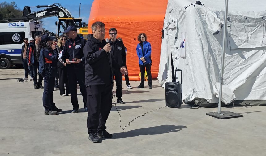 Zonguldak'ta sel ve taşkın tatbikatı