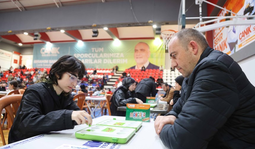 Canik'te mangala turnuvası coşkusu