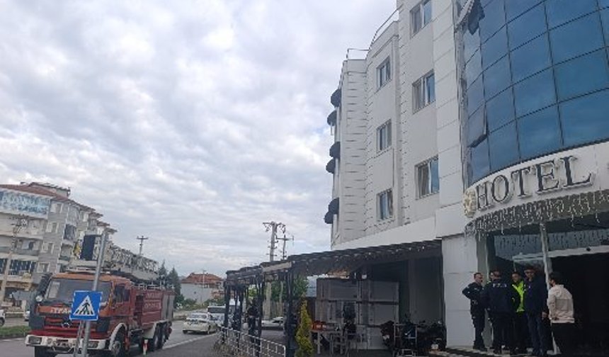 Çorum'da otel mutfağında yangın