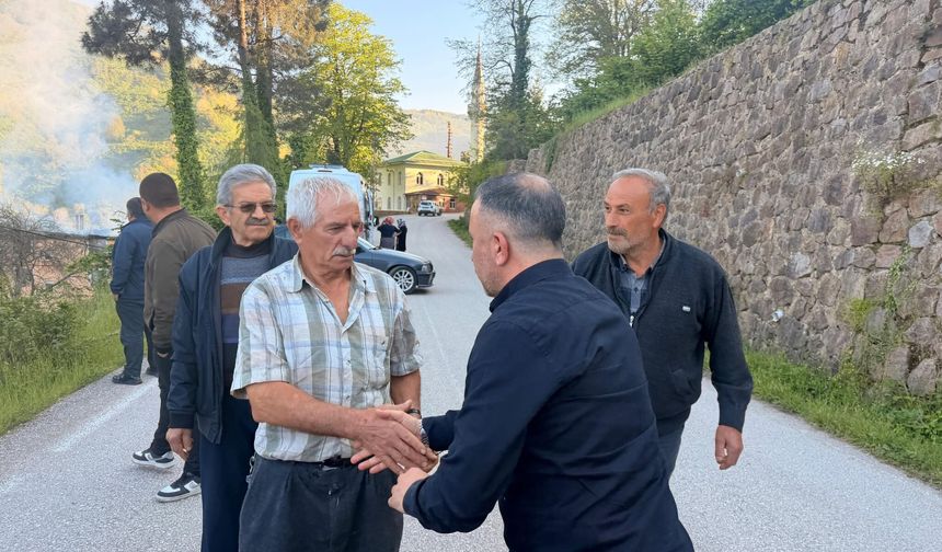 Ordu'da ev alev alev yandı