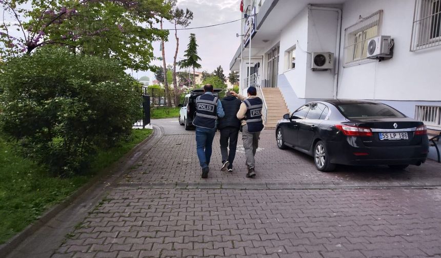 Samsun'da 8 yıl hapis cezası bulunan firari yakalandı