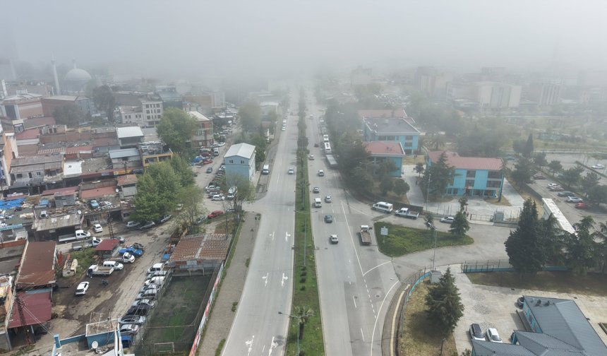 Samsun'da sis etkili oldu