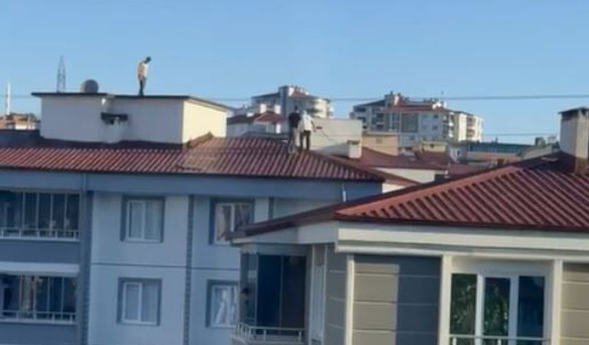 Samsun'da sokağa insansız hava aracı düştü