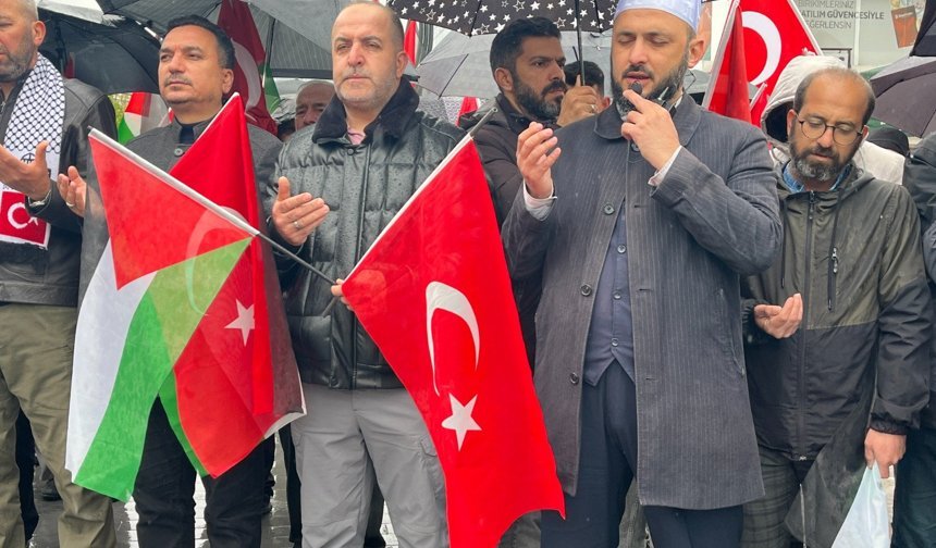 Sumud Filosu'na yapılan saldırı protesto edildi