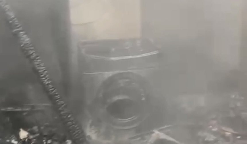Tek katlı müstakil evde yangın