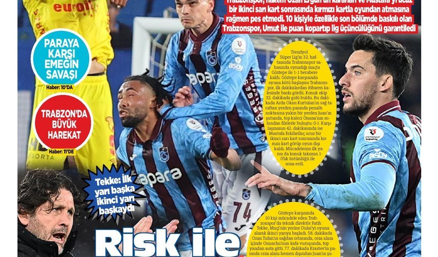 Trabzonspor'un galibiyet hasreti 4 maça çıktı
