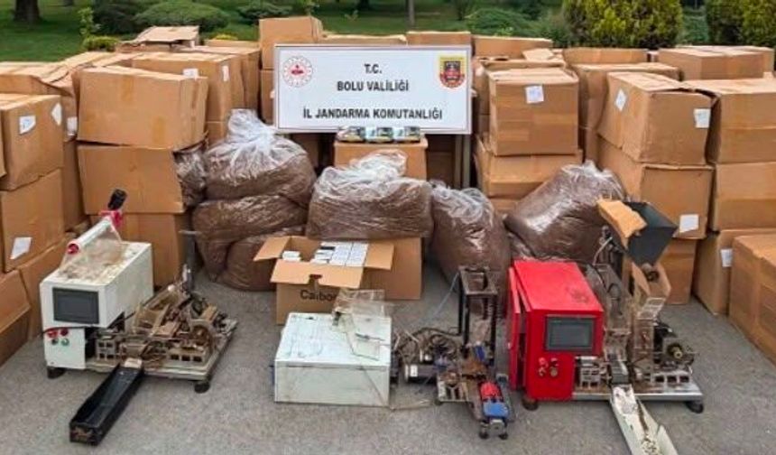 Bolu'da 2 ton kıyılmış tütün ele geçirildi
