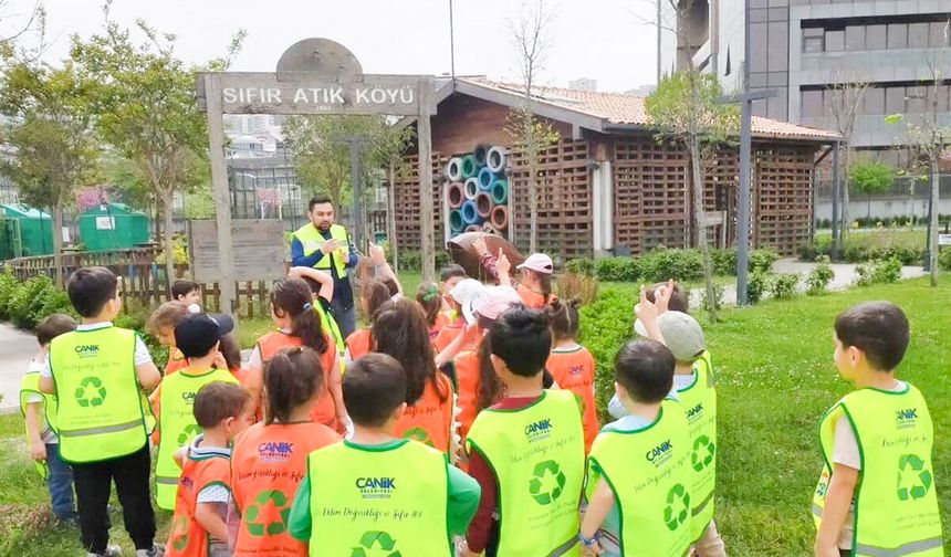 Canik Sıfır Atık Köyü'nde doğa dostu nesiller yetişiyor