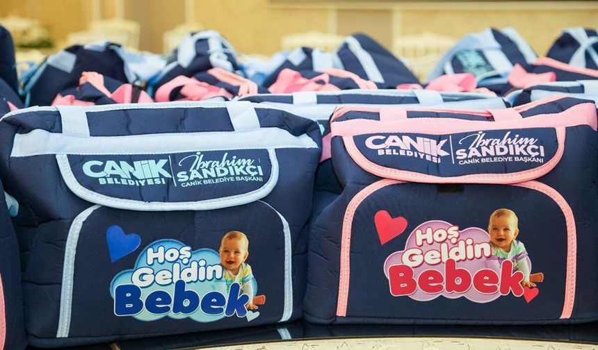 Canik'te yeni doğan bebeklere destek paketi