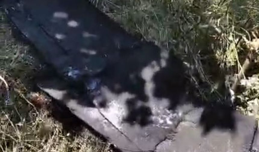 Kastamonu'da evin bahçesine İHA düştü