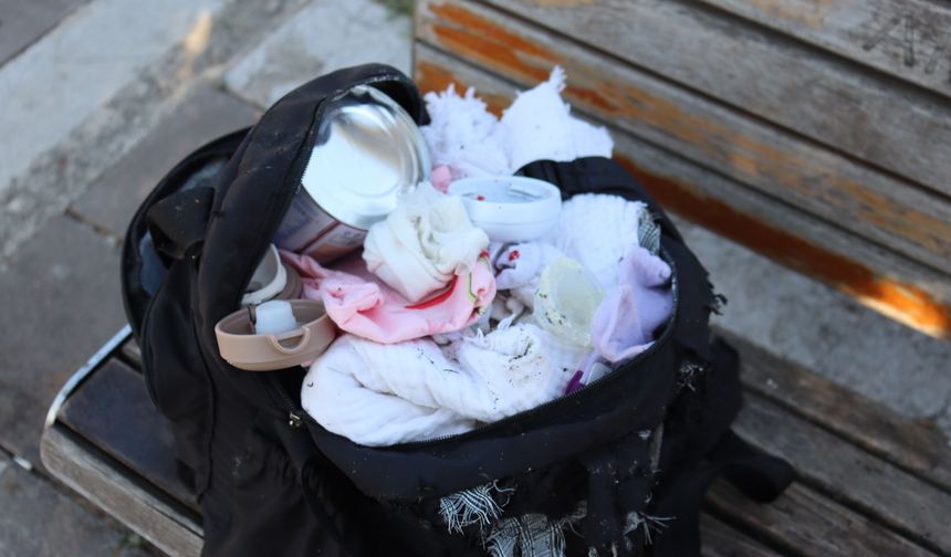 Amasya'da fünye ile patlatılan çantadan bebek kıyafetleri çıktı