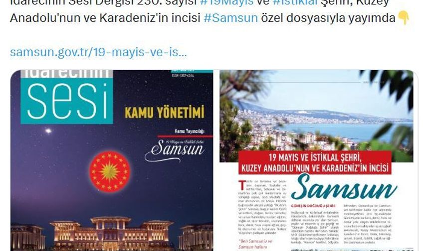 İdarecinin Sesi Dergisi'nin 230'uncu sayısı Samsun özel dosyasıyla yayımlandı