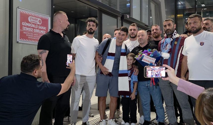 Trabzonspor'un yeni transferi Malinovskyi, kente geldi