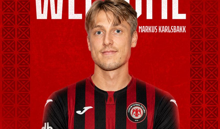 Arca Çorum FK, Norveçli orta saha oyuncusu Markus Karlsbakk'ı kadrosuna kattı