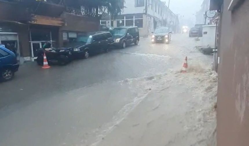 Artvin'de sağanak nedeniyle ulaşım aksadı (2)