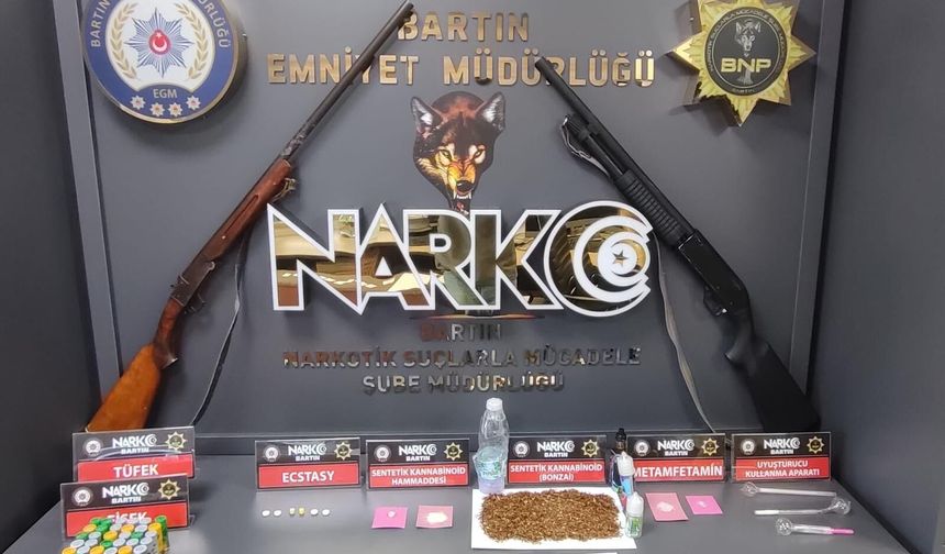 Bartın'da uyuşturucu operasyonu; 5 gözaltı