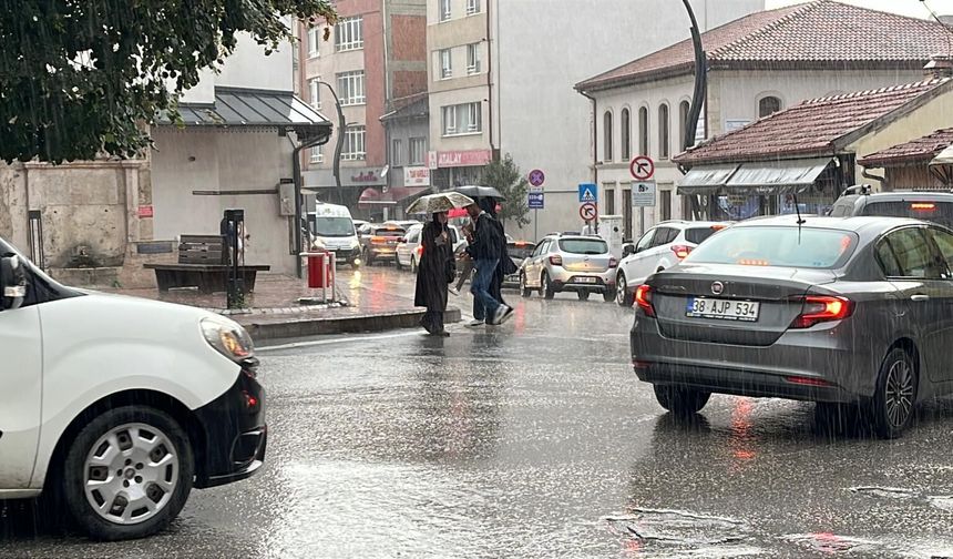 Bolu'da sağanak etkili oldu