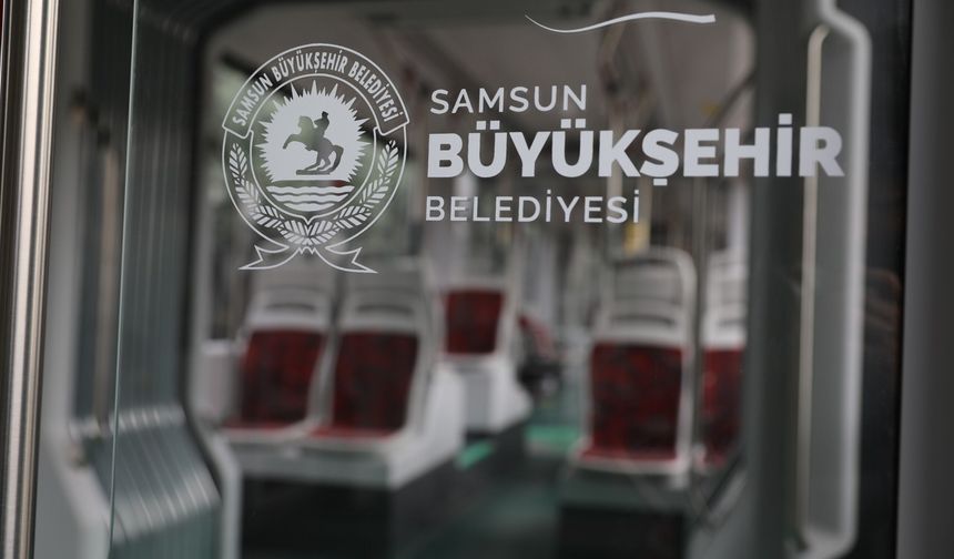 Büyükşehir Belediyesi Hafif Raylı Sistem filosunu güçlendiriyor; ikinci tramvay da Samsun'da