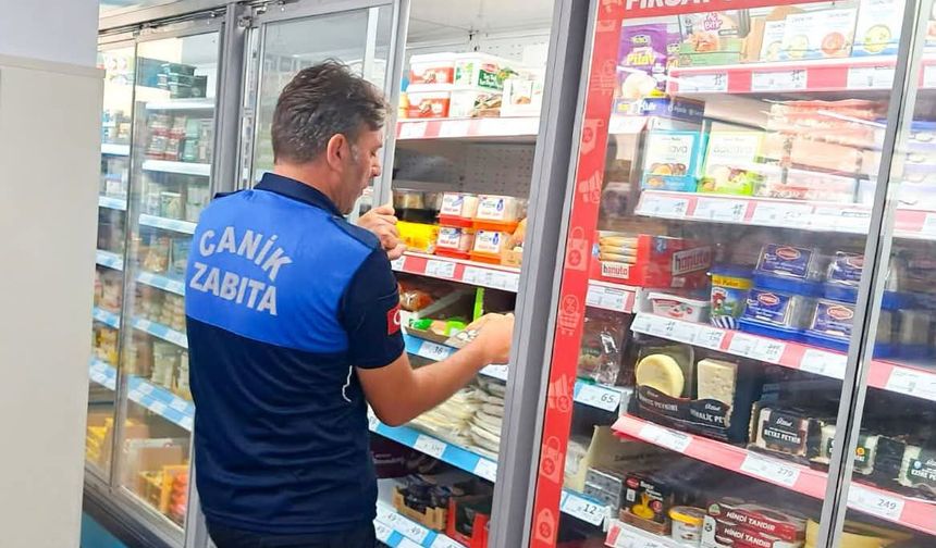 Canik zabıtasından sıkı denetim