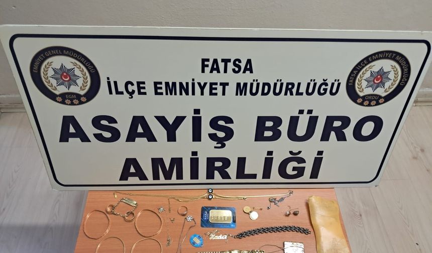 Ordu'da 1,2 milyon TL'lik altın hırsızlığı: 4 gözaltı