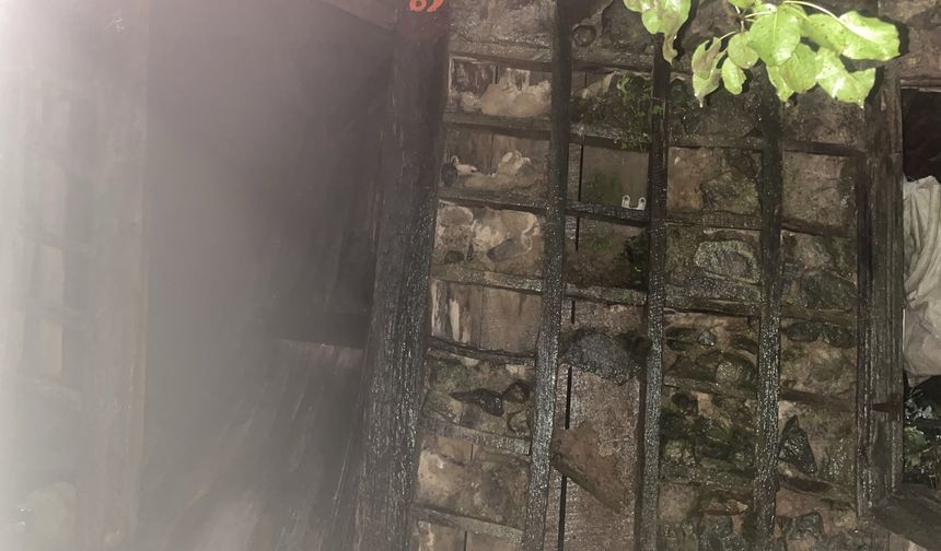Ordu'da kullanılmayan evde yangın