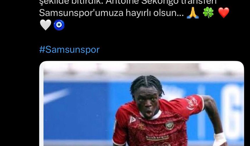 Yüksel Yıldırım: Antoine Sekongo transferi Samsunspor'umuza hayırlı olsun