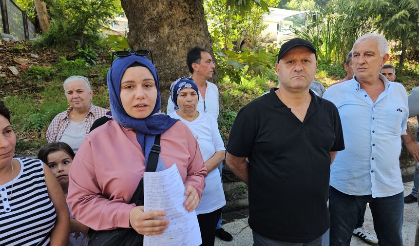 Zonguldak'ta mahalleliden atık toplama tesisi eylemi