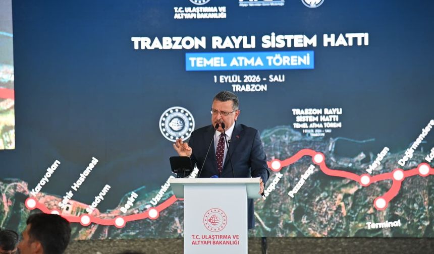 Bakan Uraloğlu: Trabzon'un ilk raylı sistem projesiyle yeni bir çağın kapısını aralıyoruz / Ek fotoğraflar