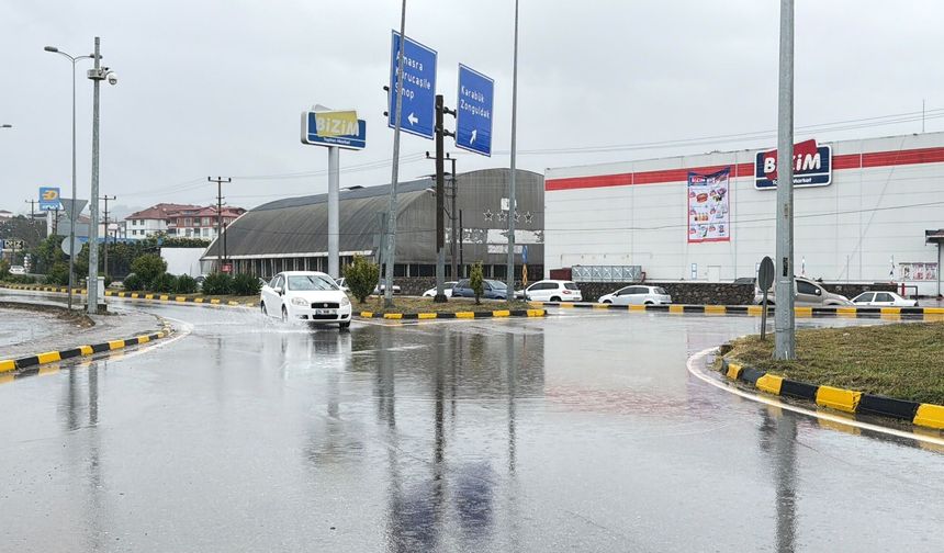 Bartın'da sağanak etkili oldu
