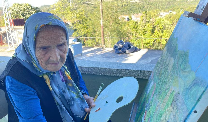 Bob Ross'tan ilham alıp resme başladı: 81 yaşında ikinci sergisi için gün sayıyor