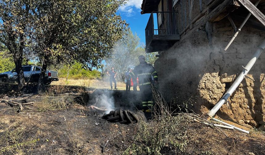 Kastamonu'da örtü yangını