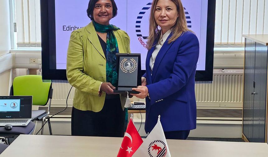 OMÜ ile Edinburgh Napier Üniversitesi arasında stratejik iş birliği protokolü imzalandı