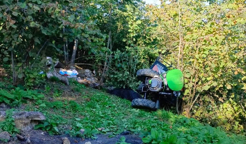 Ordu'da patpat devrildi: 1 ölü