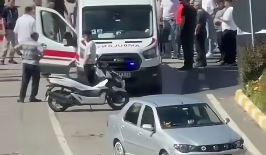 Otomobil ile çarpışan motosikletin sürücüsü yaralandı