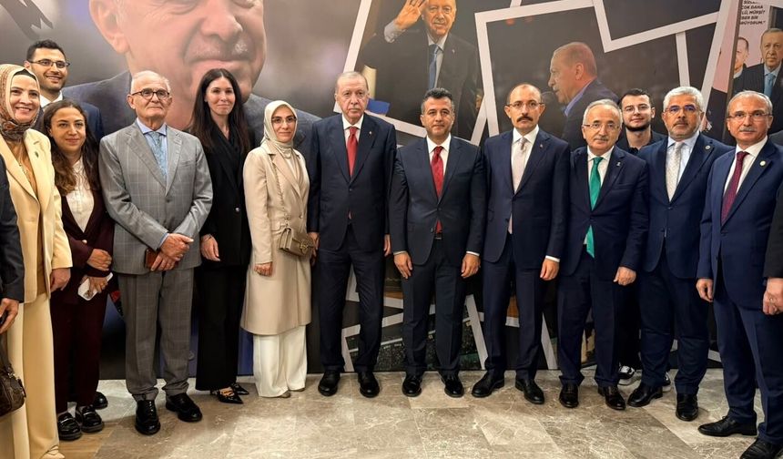 Petek Genç, Cumhurbaşkanı Erdoğan'ı ağırladı