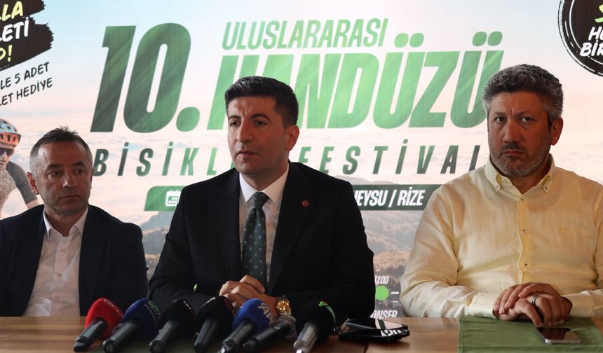 Rize'de 10'uncu Uluslararası Handüzü Bisiklet Festivali tanıtıldı
