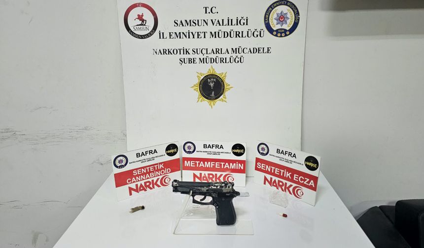 Samsun'da uyuşturucu operasyonunda 1 kişi tutuklandı