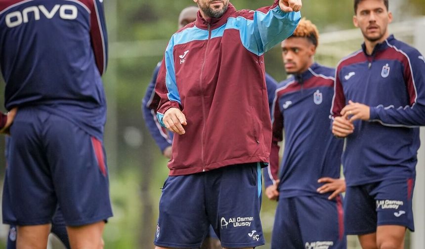 Trabzonspor'da Galatasaray maçı hazırlıkları sürüyor