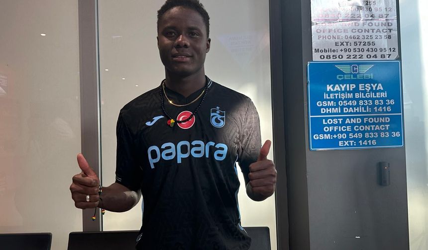 Trabzonspor'un yeni transferi Franculino Dju, şehre geldi