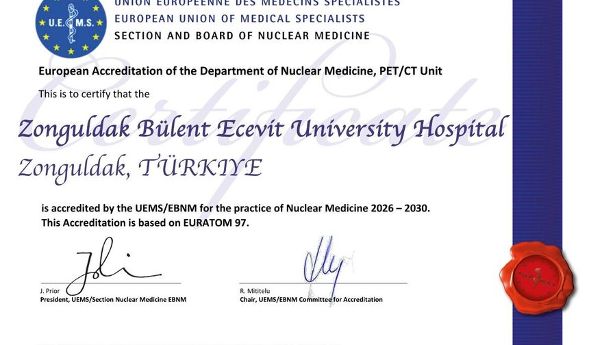 Türkiye'nin Avrupa akrediteli tek kamu PET/CT merkezi Zonguldak'ta