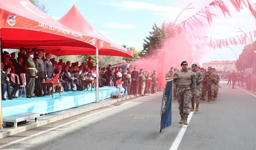 Ordu'da Cumhuriyet Bayramı coşkuyla kutlandı